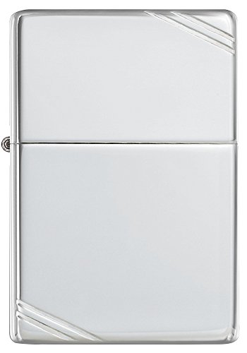 Zippo Sterling Pocket Lighter, Silver Vintage #TOP1