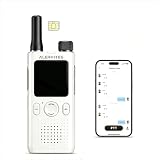 ALERVITES AT1 Upgraded Version 5G POC Radio, Unlimited Distance Nationwide Intercom, 2200mAh Rechargeable Two-Way Radio with Type-C Charger, APP Network & GPS, for Hiking Camping