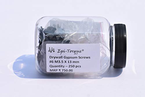 Image of Drywall Gypsum Black Screw Sharp Point Size #6 M3.5 X 13mm (Pack of 250 Pcs)