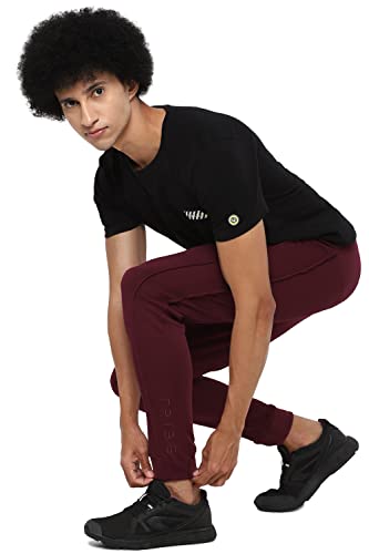 Image of Allen Solly Men's Regular Track Pants (AYJGCURGP583451 Maroon 34)