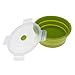 Aymzbd Outdoor Bowl with Cover for Camping and Travel Activities, Green, 400ml