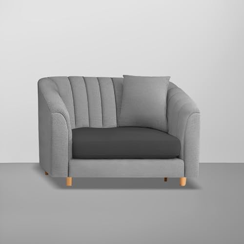 Image of Doraldo Seater Sofa Set for Living Room (Black Grey) Premium Fabric Sofa Set