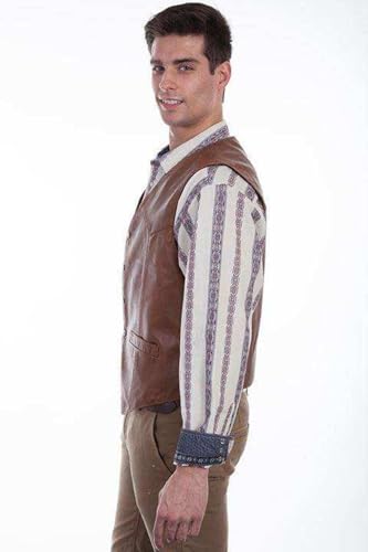 Scully Leather Vest Tan XLT3