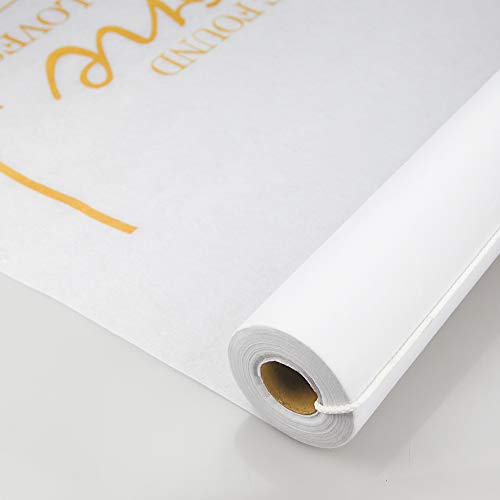 Venker Wedding Decorations Aisle Runner For Outdoor And Indoor, Gold Printing,100Ft X3Ft,Polyester Paper Convenient For Single Use #TOP2