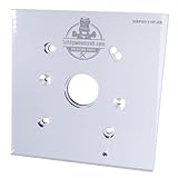 3/8″ Thick 6″ Square baseplate upgrade with bushing compatibility for Bosch Colt 1.25 HP Pr111 (GKF125CE) plunge base