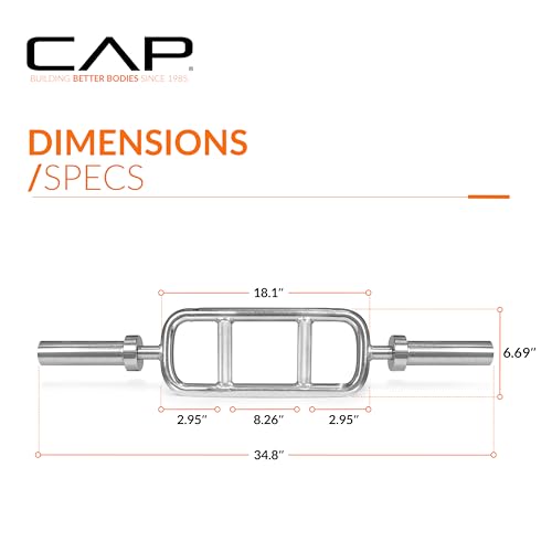 CAP Barbell 34'' Olympic Triceps Bar, Chrome (OBIS-34S)