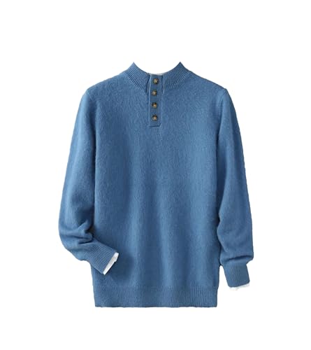 Men's Stand Collar Pullover Autumn and Winter Sweater Warm Knitted All-Match Men's Sweater