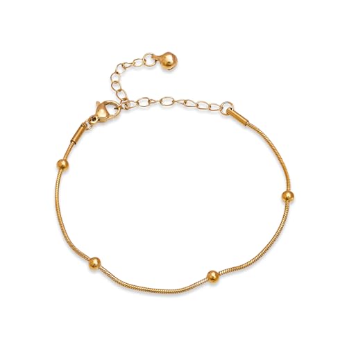 Image of Rubans Demi Fine Stainless Steel Bracelet Waterproof Gift for Women & Girls