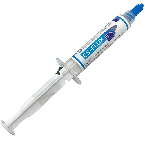 CS-Flux 5g Low Viscosity Halogen Free Lead Free Liquid Flux for BGA Component Rework Reballing Reflow Ideal for VGA GPU Repairs and Microsoldering