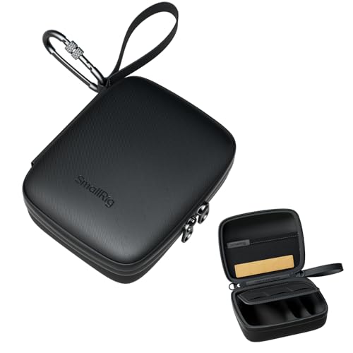 SMALLRIG Bolsa para Cámara Action para dji Osmo Action 6/5, Estuche para 4 Tarjetas TF, 2 Baterías, 1 Cámara con Jaula y 1 Adaptador, para GoPro Hero 13/12/11/10, para Insta360 Ace Pro   5917