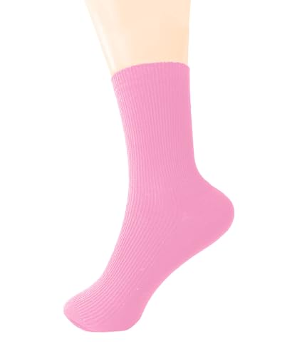 Image of Womens Ribbed Knit Socks Cotton Athletic Running Casual Crew Socks