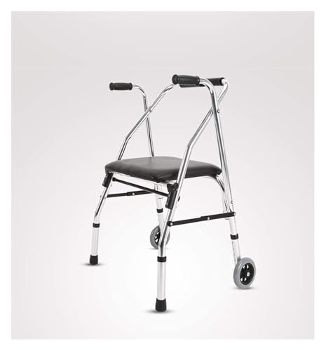 Cadre de marche pliable à hauteur élevée avec roues de sécurité intégrées - 2