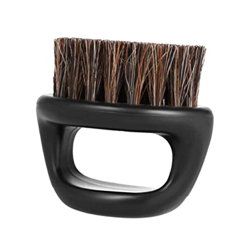 SOESFOUFU Men's Bristles Beard Brush Barber Hair Sweep Shaving Brush Ergonomic Design Small Portable