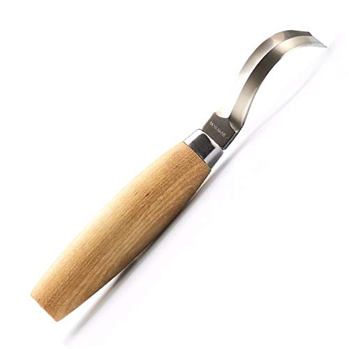 Morakniv Wood Carving Hook Knife 163 with Sandvik Stainless Steel Blade, 0.9-Inch Internal Radius, Brown, Model:M-12819