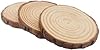 Unfinished Natural with Tree Bark Wood Slices 10 Pcs 4.2-4.7 inch Disc Coasters Wood Coaster Pieces Craft Wood kit Circles Crafts Christmas Ornaments DIY Crafts with Bark for Crafts Rustic Wedding #2