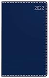  Buchkalender Daily Timer Compact Tizio dunkelblau 2022: DIN A6 Terminplaner. Taschenkalender mit Tageskalendarium. 1 Tag 1 Seite.