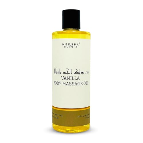 MedspaClinic Aceite de masaje corporal de vainilla, tratamiento intensivo revitalizante, 500 ml