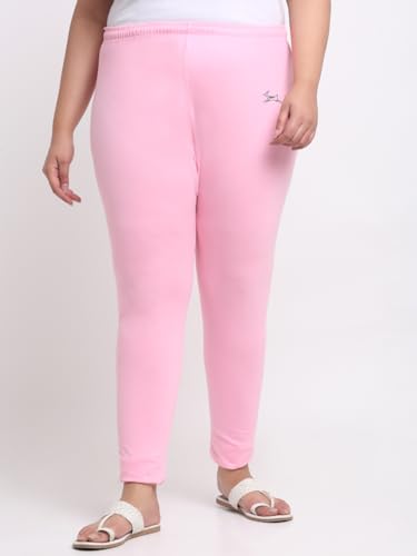Image of Soft Cotton Ankle Lenght Solid Regular and Plus 35 Colours Leggings for Womens and Girls (Sizes :- M to 6XL)