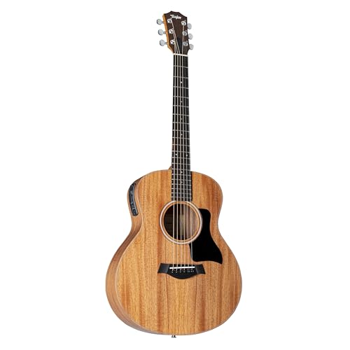 Taylor GS Mini-e - Guitarra acústica-eléctrica de caoba, natural con golpeador negro