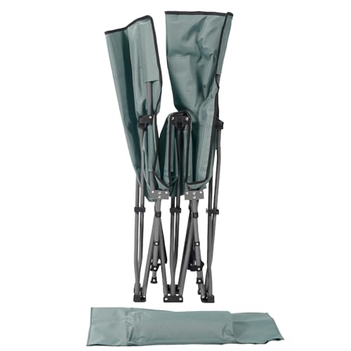 24MOVE® Feldbett Campingbett bis 150 kg In-und Outdoor Camping faltbar, 190 x 67 x 34cm, tragbar mit Tasche, für Garten oder Reisen, grau