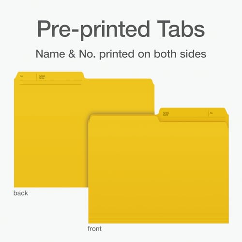 Pendaflex File Folders - Assorted Colour File Organizers, 1/2 Cut Tab, Letter Size, Durable Paper Stock, 25/Pack, Ideal for Office/Home/School Organization image 4