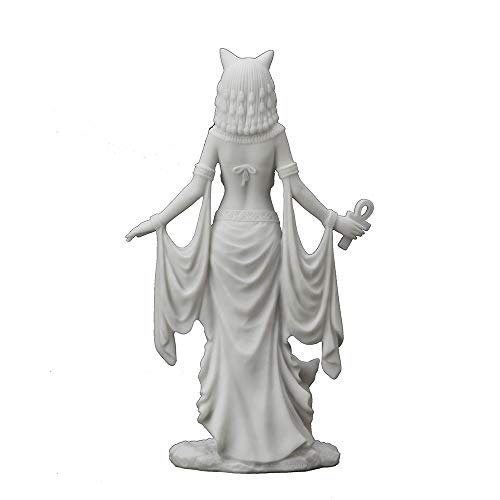 Estatua Resina Blanca Bastet 10 Pulgadas Veronese miniatura 5
