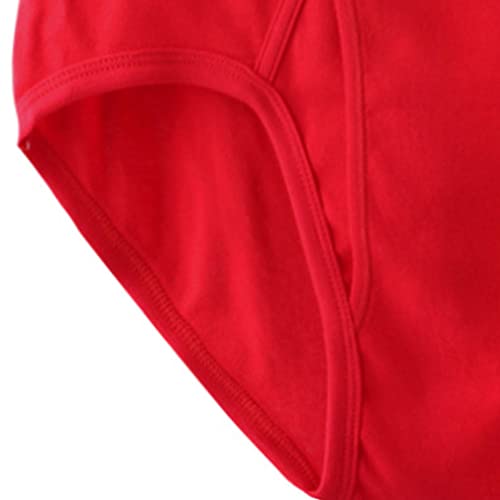 Maiyifu-GJ Men's Solid Colour Breathable Underpants Comfort Moisture-Wicking Briefs Cotton Stretch Underwear4