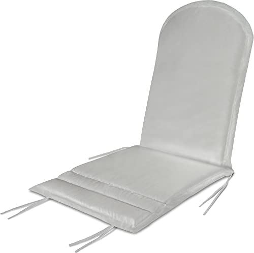 normani Adirondack Stuhlauflage - wasserdichte Outdoor Auflage für Adriondack Stühle 135 x 55 x 6 cm Farbe Weiß