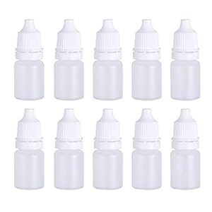 HEALLILY 10 Stks Knijpbare Druppelflesjes 5 Ml Lege Druppelflesje Oogvloeistof Druppelflessen Draagbare Oogdruppels…