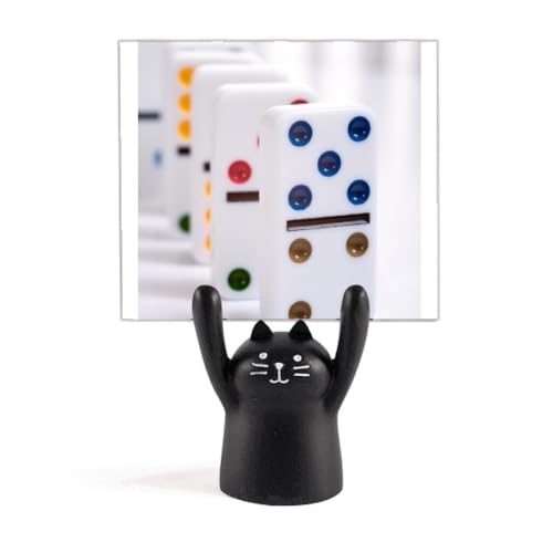 Support de jeu de dés Pai Gow dominoes chat noir antidérapant