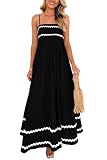 PRETTYGARDEN Spaghetti Strap Boho Maxi
