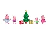 Peppa Pig Wutz 95648 Christmas Eve Playset 4 Exclusive Moving Figures with Christmas Tree for Children from 2 Years Jazwares