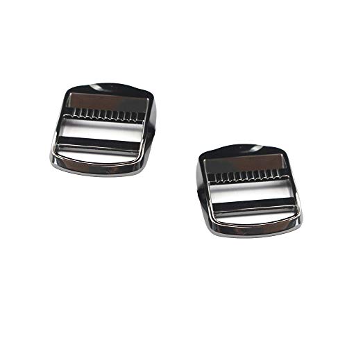 Nifocc 10 Pcs Metal Ladder Lock Buckle Slider Adjustable Webbing Strap Release Buckles Adjustable Zinc Alloy Buckle for Backpack Strap Accessories 1 inch 25mm Gunmetal