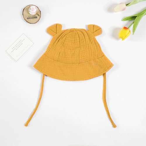 MCWTH Baby Toddler Bucket Hats Infants Sun Protection Hats for Kids Girls Summer Cap Wide Brim Beach Hats - Image 5