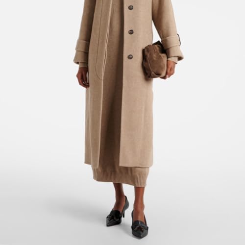 SHODENSE Women Kitten Heel Loafers Tassel Pointed Toe Loafer Pumps Slip On Dress Kitten Heels Penny Loafers Fringe Matte Vintage Office Loafer Heels 2 inch 4-11 M US4