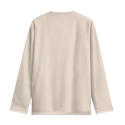 Image of Girls Long Sleeve Shirts Casual Crewneck Soft T-shirts for Girls 3-16 Years Old