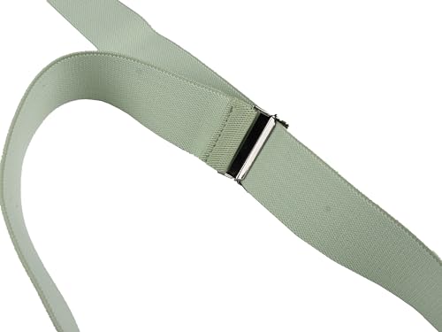 Image of Suspenders for Men Y Back Adjustable Elastic with Strong Clips 47 Inches