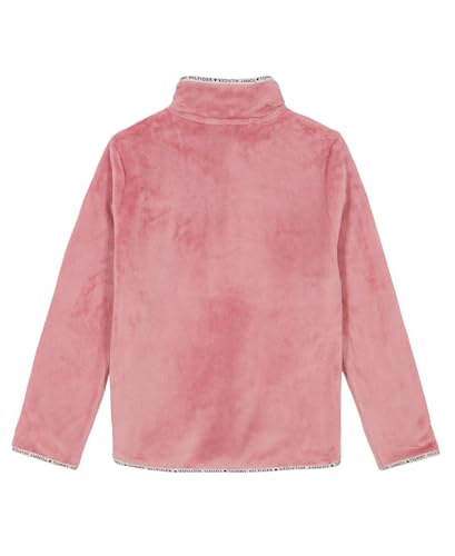 Tommy Hilfiger Fleece Pullover Sweatshirt Large Functional Front Pocket and Quarter Zip Girls'2