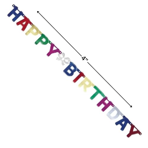 Guirnalda de letras Happy Birthday multicolor Unique Party de 1,4 metros 6