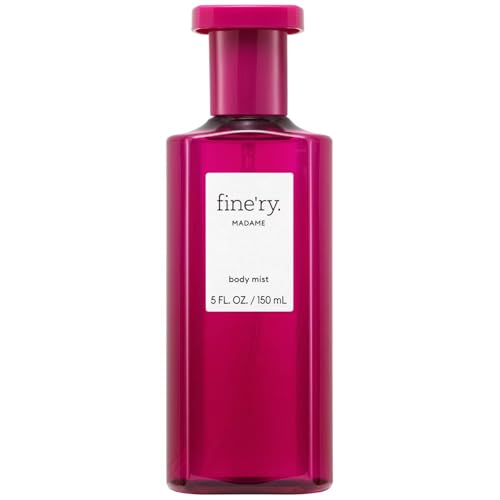 Image of Fine'ry Fruity Floral Elegant Madame Hair + Body Fragrance Mist Spray for Women with Creme de Cassis, Velvet Orris & Patchouli​, Long-Lasting, Vegan & Cruelty-Free, Girls Gift for Her (5 Fl Oz)