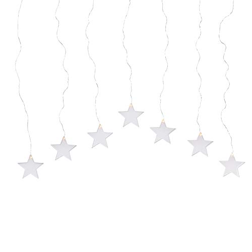 Lights4fun Christmas Star Curtain Window Light