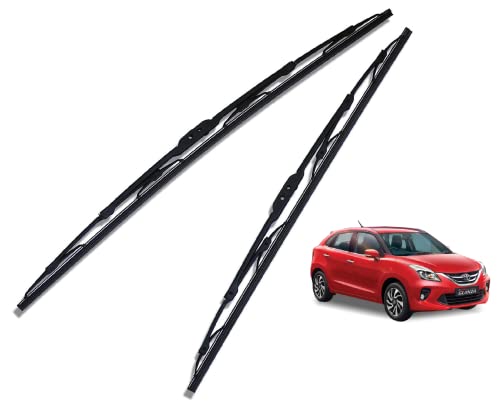 Image of Euro Care Metal Type Wiper Blade Compatibility with Glanza Windshield Car Wiper Blade Size D-21,P-18
