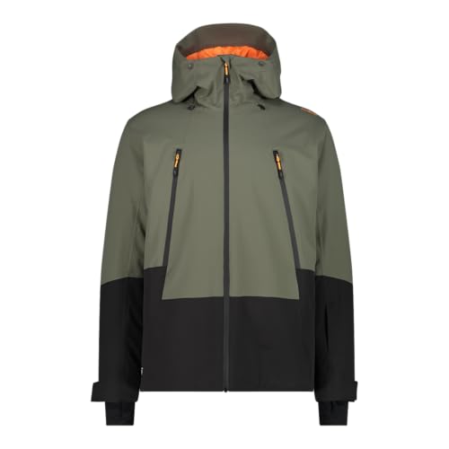 CMP Giacca da Sci Freeride imbottita da Uomo, 34W2037 (IT, Numero, 54, Regular, Regular, Olive)