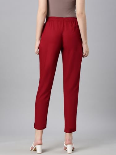 Image of TWIN BIRDS Women Viscose Cotton Kurti Pants | Stretch Ethnic Daily Trousers