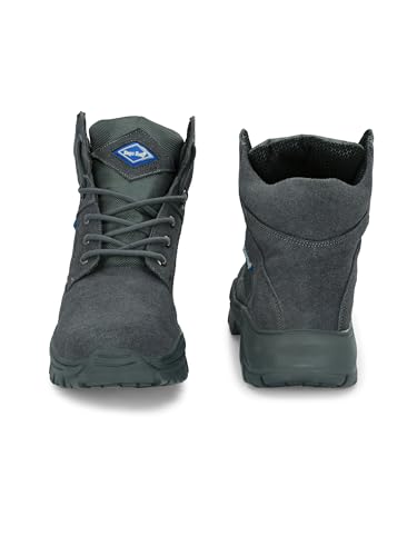 Image of Eego Italy Men's Genuine Leather Troop Aerolite 7.0 Military & Tactical Boot (Green) with Steel Toe Insert