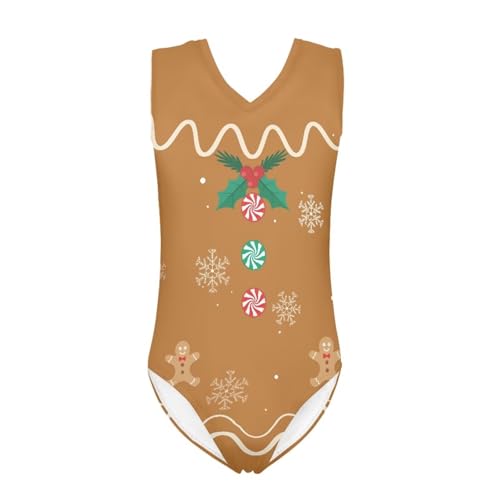 Image of KEIAHUAN Gymnastics Leotards for Girls Sleeveless Bodysuit Dance Leotards Performance Costume