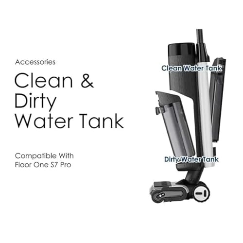 NZMMNBTAZ Clean Water Tank Dirt Water Tank Replacement Compatible For Tineco FLOOR ONE S7 PRO Vacuum washer Cleaners Accessories Parts(CWT) - Image 4