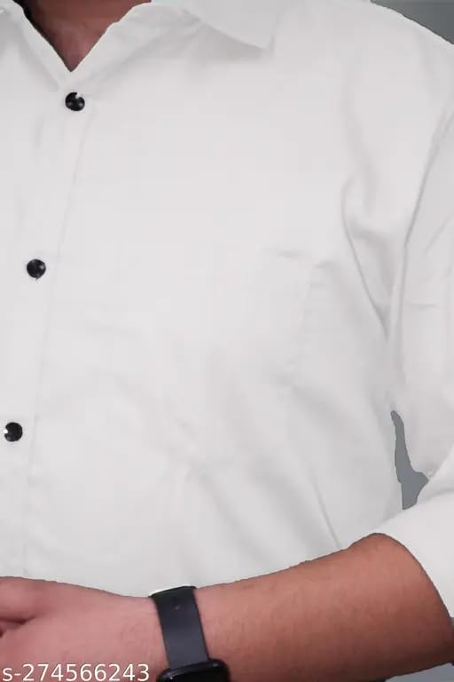 Image of Men's Cotton Casual Shirt, Brown, Full Sleeves, Regular Fit