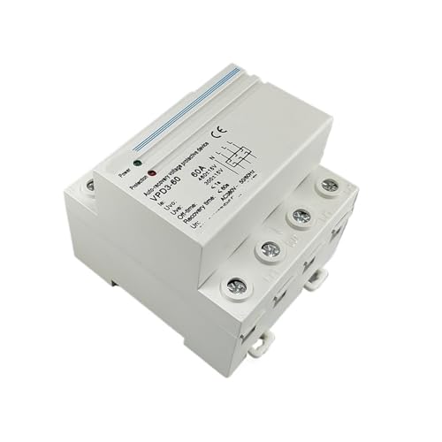 Relais de protection triphasé automatique VPD3-60 380V 60A format rail DIN - 4