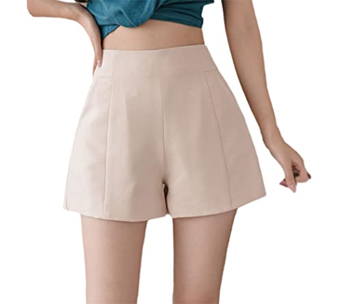 Short taille haute en mousseline coupe ample pour masquer les rondeurs